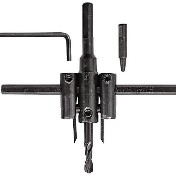 Сверло по кафелю и плитке, регулируемое "Балеринка", 30-120 мм 36699