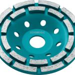 Чашка алмазная зачистная двухрядная 125 мм Сибин 33441-125